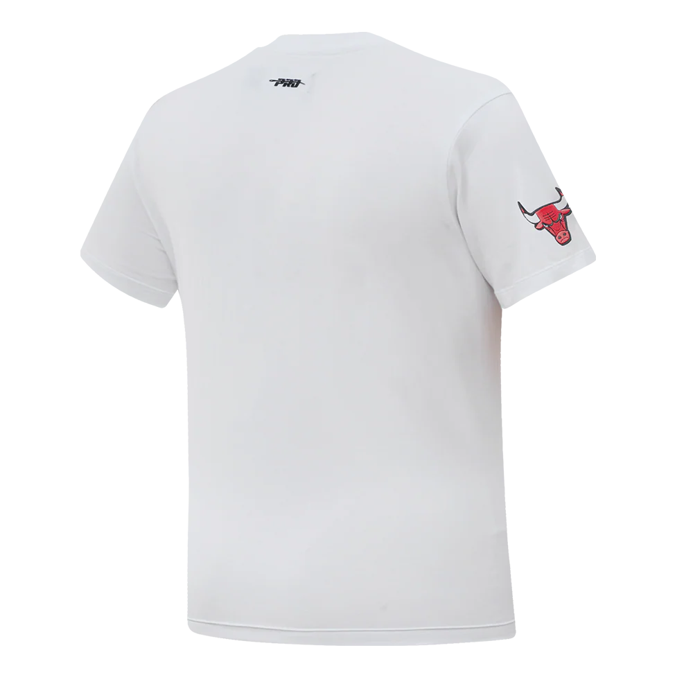 NBA CHICAGO BULLS CLASSIC SHORT SLEEVE WOMEN'S SLIM FIT TEE (WHITE) - Image 3