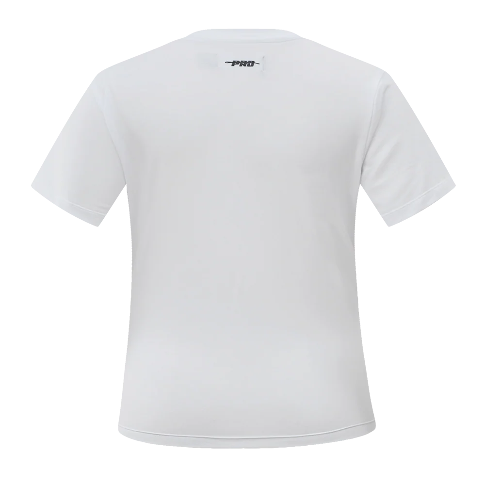 NBA CHICAGO BULLS CLASSIC SHORT SLEEVE WOMEN'S SLIM FIT TEE (WHITE) - Image 4