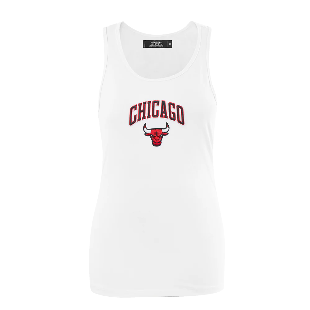 NBA CHICAGO BULLS CLASSIC WOMEN'S RACERBACK (WHITE)