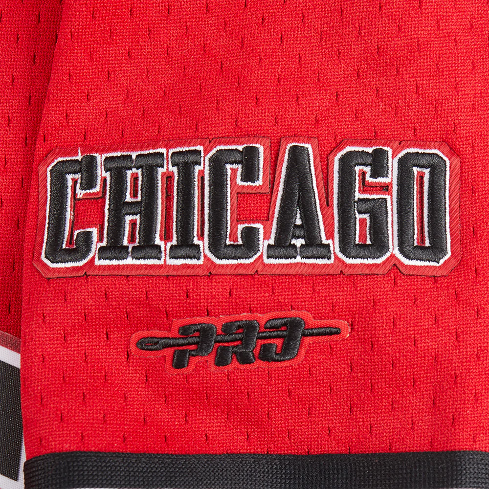 NBA CHICAGO BULLS CLASSIC BIG BOYS MESH BUTTON DOWN SHIRT (RED/BLACK) - Image 8