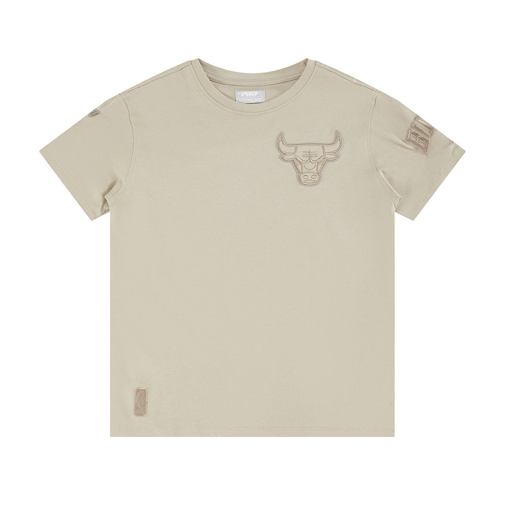 NBA CHICAGO BULLS NEUTRAL BIG BOYS SINGLE JERSEY TEE (TAUPE) - Image 3