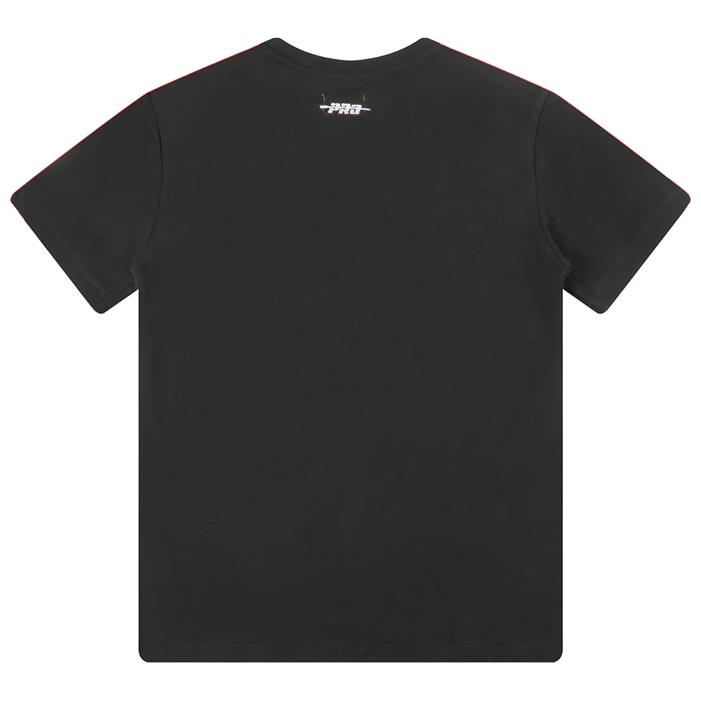 NBA CHICAGO BULLS RETRO CLASSIC SINGLE JERSEY BIG BOYS SINGLE JERSEY TAPING TEE (BLACK/RED) - Image 2