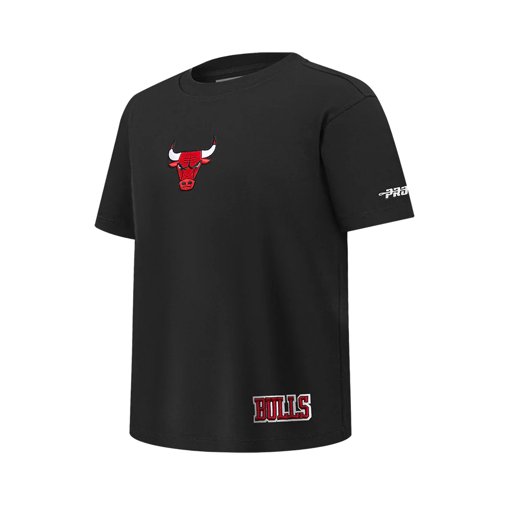 NBA CHICAGO BULLS WINGSPAN BIG BOY'S DROP SHOULDER SS TEE (BLACK) - Image 4