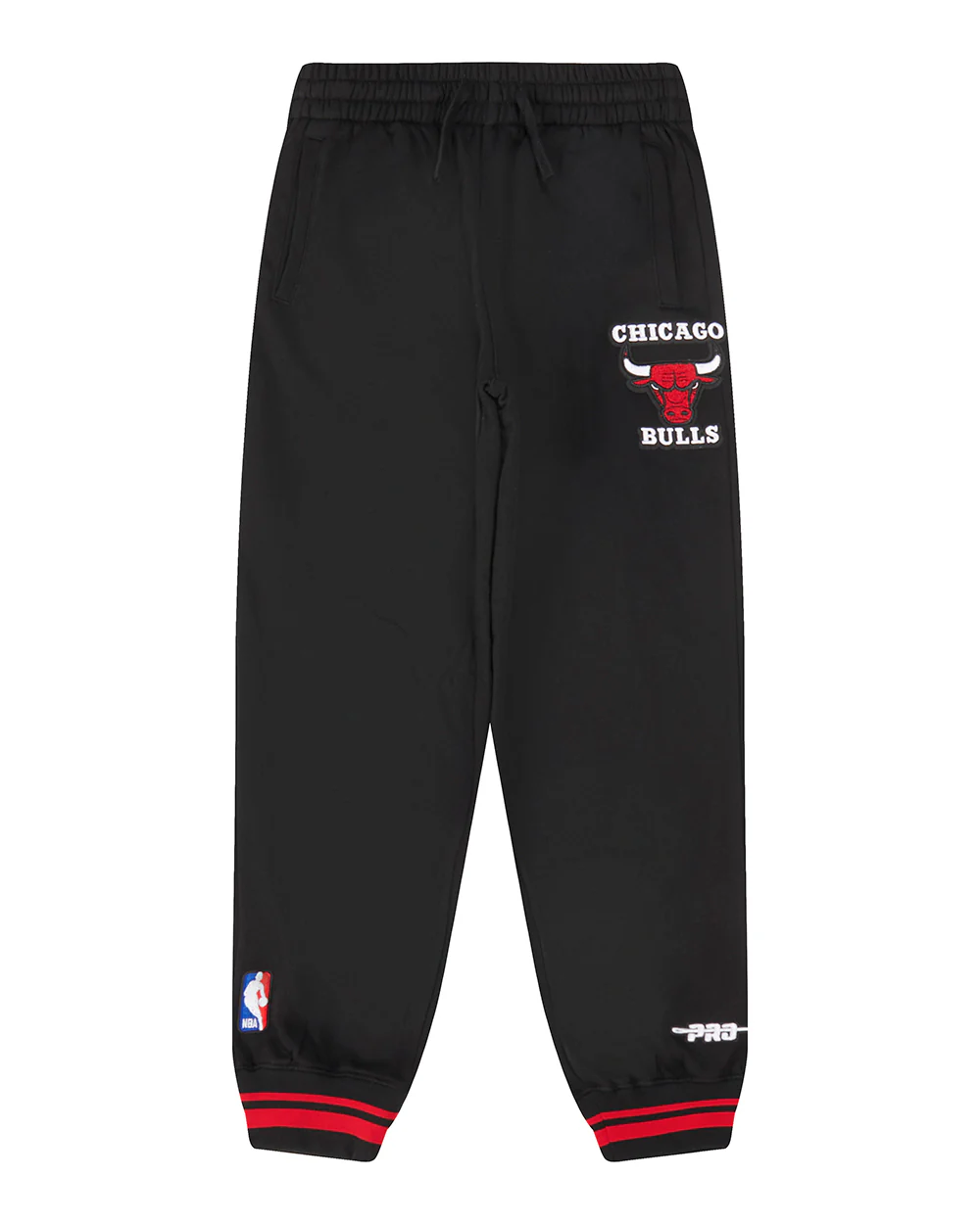 NBA CHICAGO BULLS RETRO CLASSIC BIG BOYS RIB FLC SWEATPANT (BLACK/RED/BLACK)