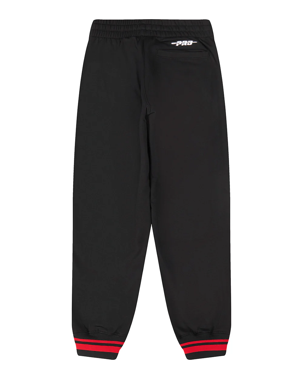 NBA CHICAGO BULLS RETRO CLASSIC BIG BOYS RIB FLC SWEATPANT (BLACK/RED/BLACK) - Image 2