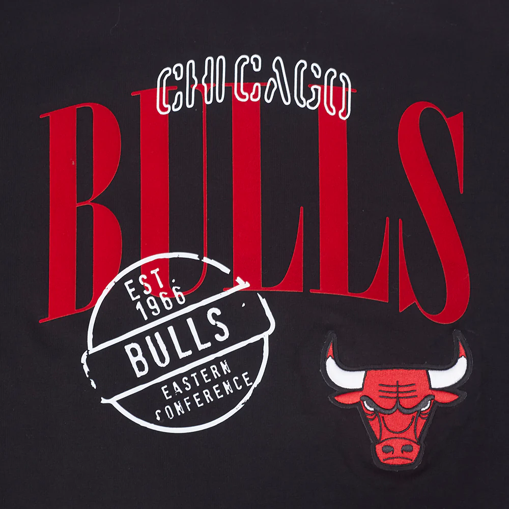 NBA CHICAGO BULLS STAMPED WOMEN'S BODY CON DRESS (BLACK) - Image 5