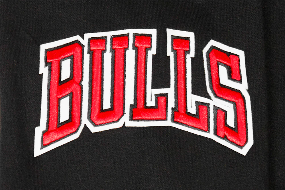 NBA CHICAGO BULLS CLASSIC BIG BOYS FLEECE PULLOVER HOODIE (BLACK) - Image 5