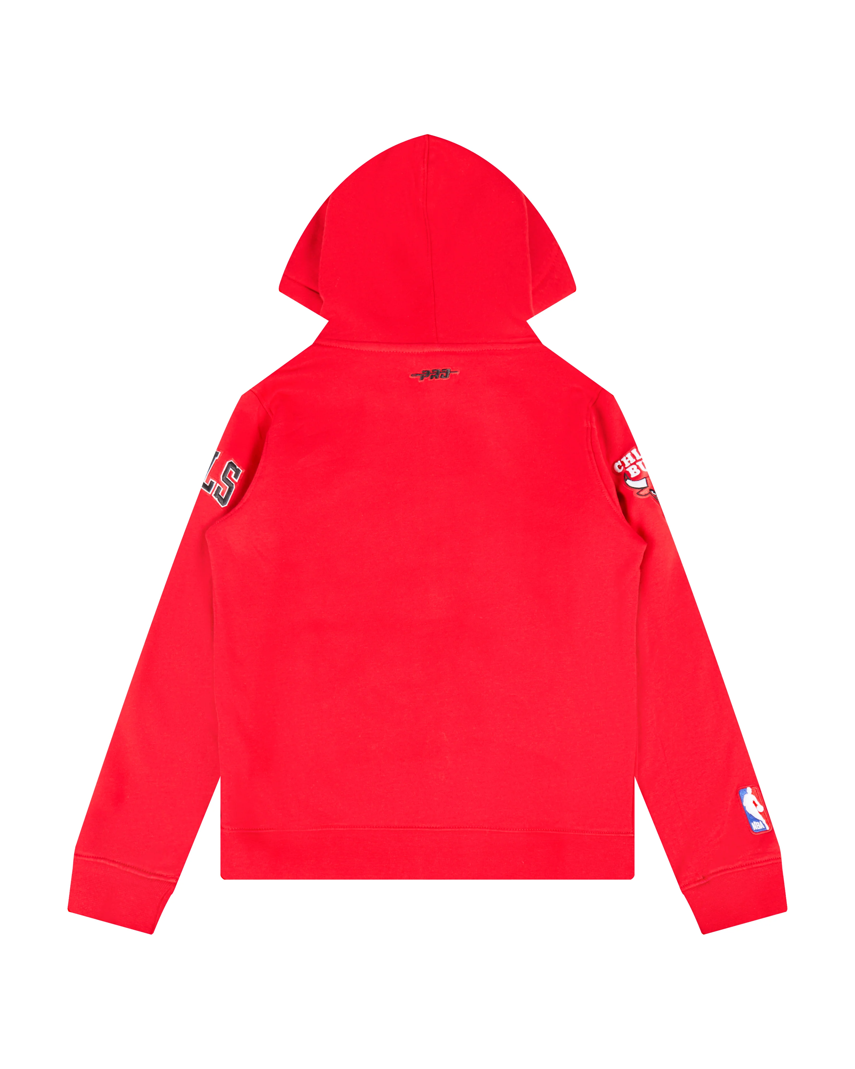 NBA CHICAGO BULLS CLASSIC BIG BOYS FLEECE FULL ZIP HOODIE (RED) - Image 2
