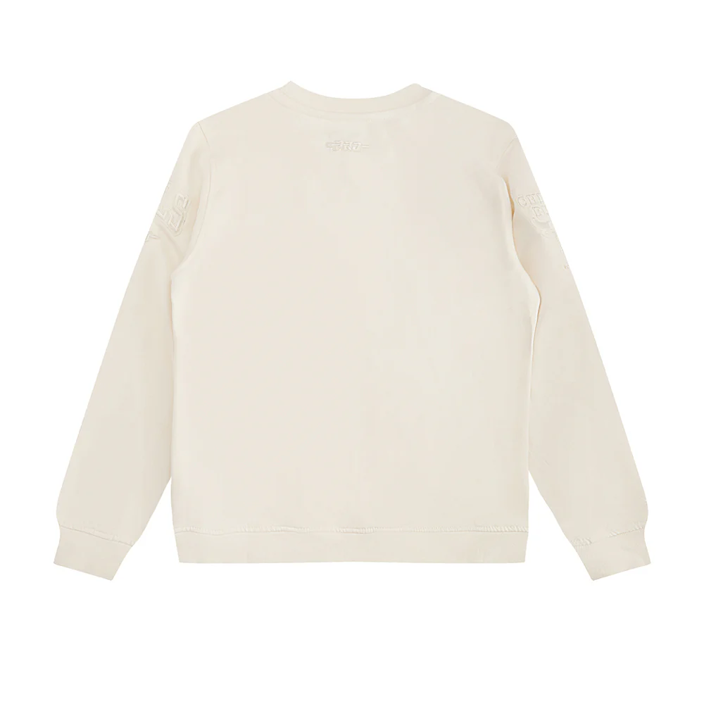 NBA CHICAGO BULLS NEUTRAL BIG BOYS FLEECE CREWNECK (EGGSHELL) - Image 4
