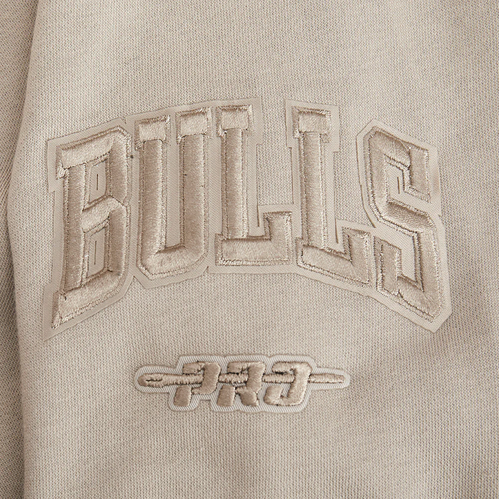 NBA CHICAGO BULLS NEUTRAL BIG BOYS FLEECE CREWNECK (TAUPE) - Image 6