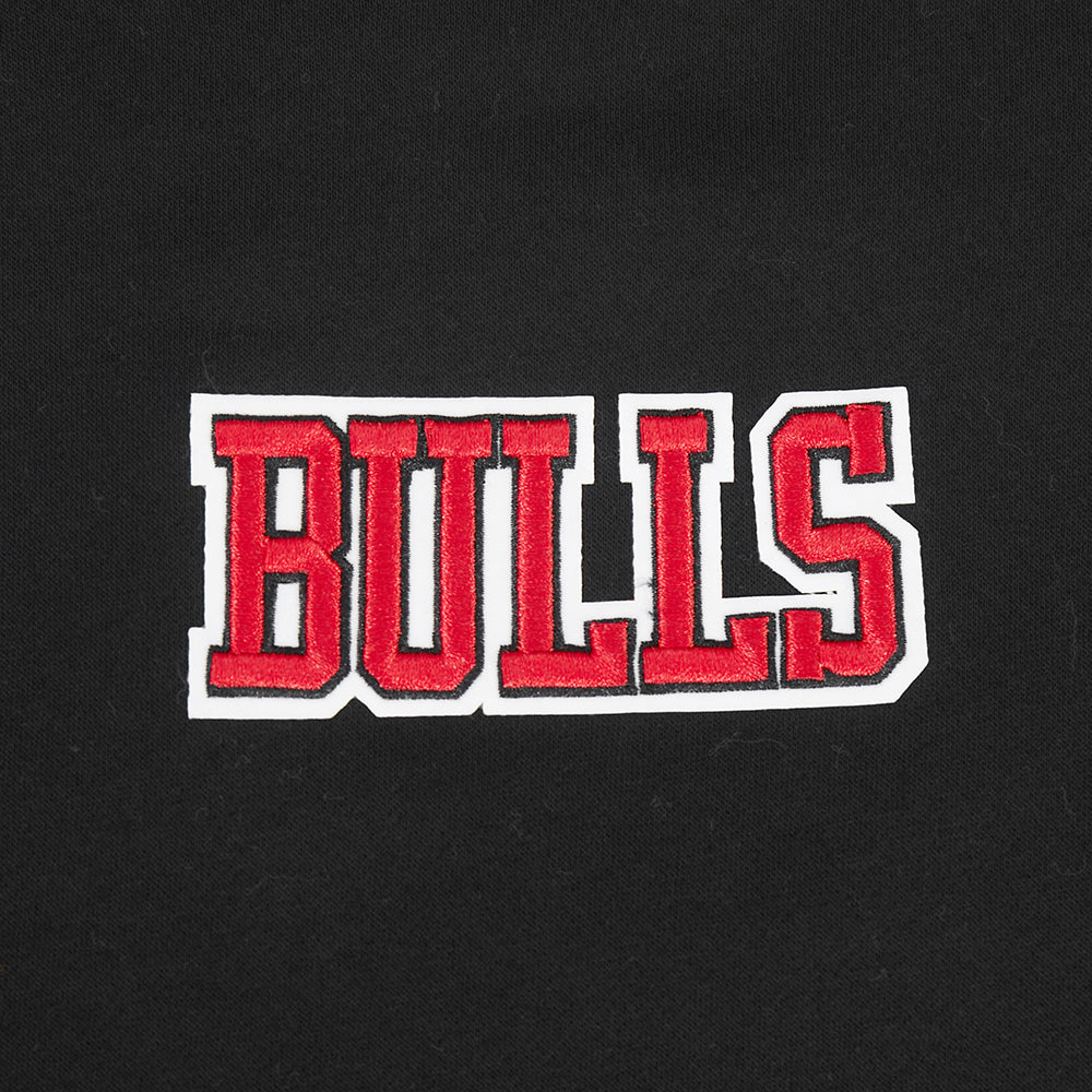 NBA CHICAGO BULLS WINGSPAN BIG BOY'S DROP SHOULDER FLC CREWNECK (BLACK) - Image 5