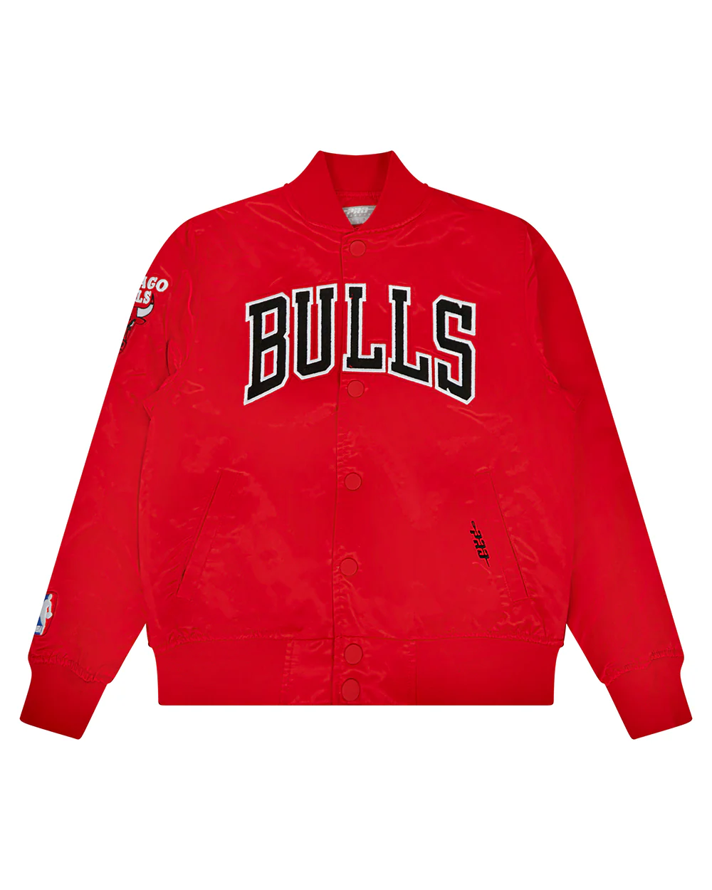 NBA CHICAGO BULLS CLASSIC BIG BOYS SATIN JACKET (RED) - Image 3