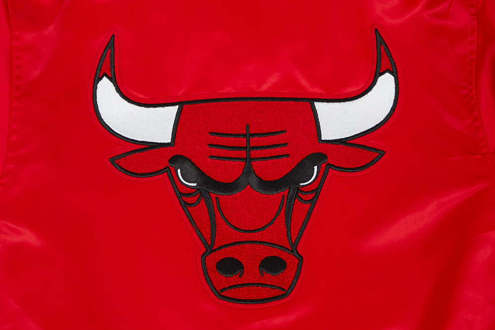 NBA CHICAGO BULLS CLASSIC BIG BOYS SATIN JACKET (RED) - Image 6