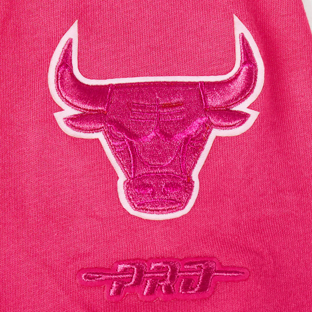 NBA CHICAGO BULLS TRIPLE PINK BIG GIRLS SHORT SLEEVE BOXY TEE (BEETROOT PURPLE) - Image 6