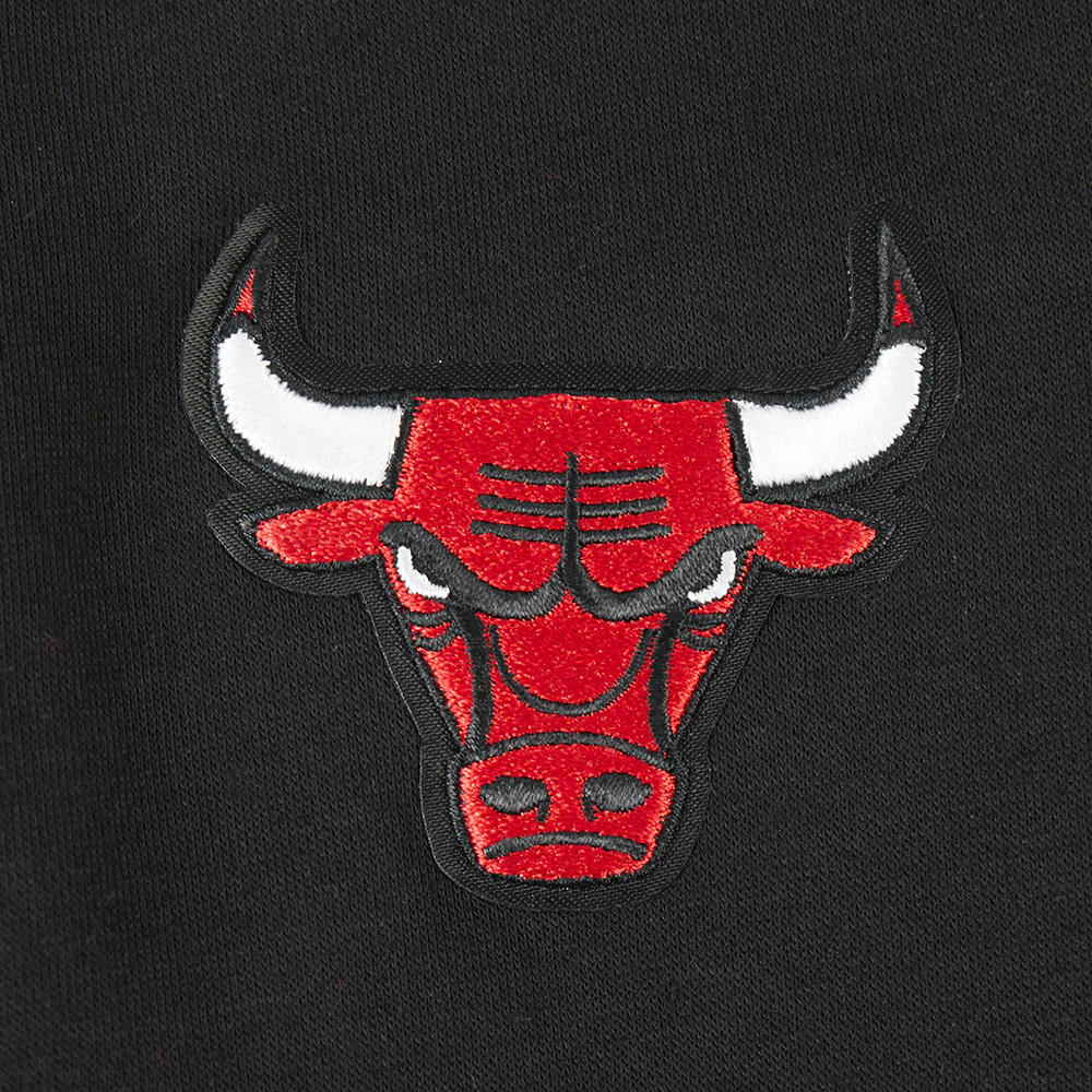 NBA CHICAGO BULLS CLASSIC BIG GIRLS FLEECE FULL ZIP HOODIE (BLACK) - Image 5