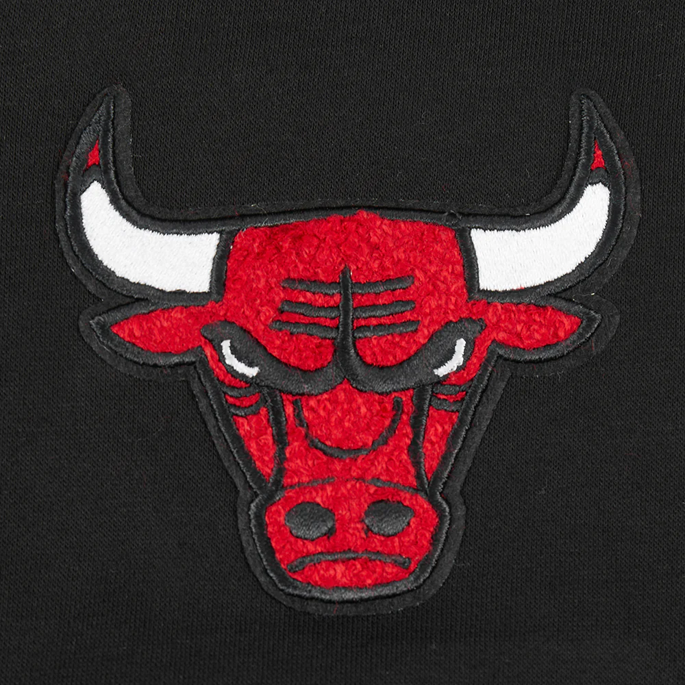 NBA CHICAGO BULLS CLASSIC BIG GIRLS FLEECE FULL ZIP HOODIE (BLACK) - Image 6
