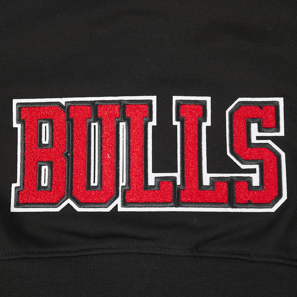 NBA CHICAGO BULLS CLASSIC BIG GIRLS FLEECE FULL ZIP HOODIE (BLACK) - Image 7
