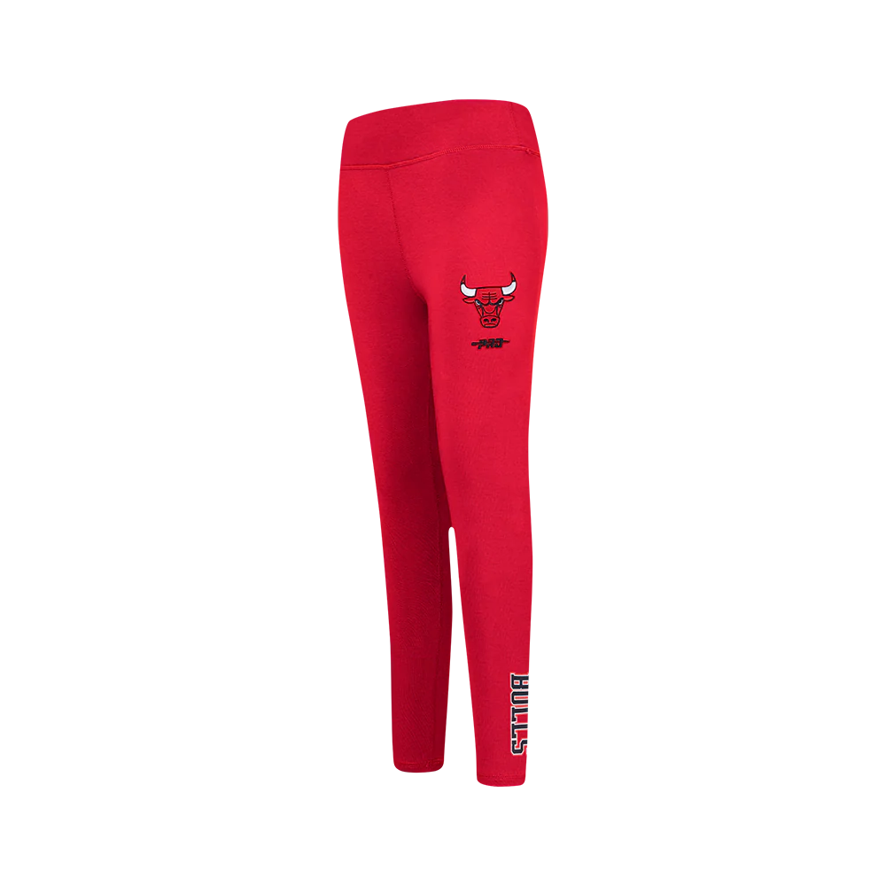 NBA CHICAGO BULLS CLASSIC BIG GIRLS LEGGING (RED)