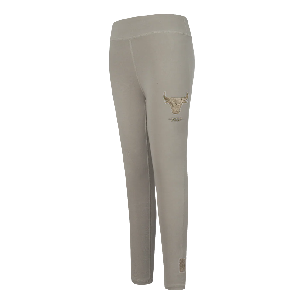 NBA CHICAGO BULLS NEUTRAL BIG GIRLS LEGGING (TAUPE)