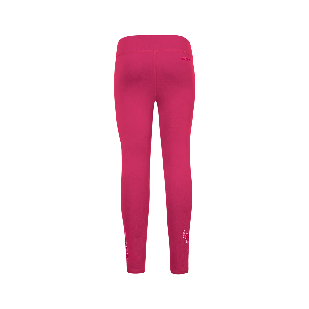 NBA CHICAGO BULLS TRIPLE PINK BIG GIRLS LEGGING (BEETROOT PURPLE) - Image 4