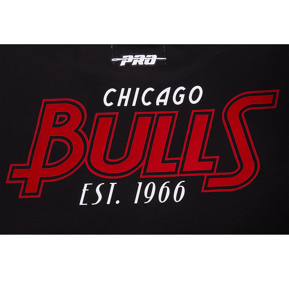 NBA CHICAGO BULLS PARADISE WOMEN'S CREWNECK SWEATSHIRT (BLACK) - Image 5