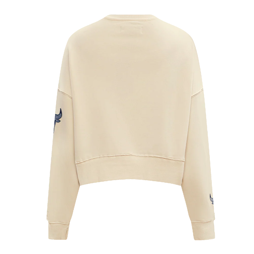 NBA CHICAGO BULLS VARSITY BLUES WOMEN'S CREWNECK (LINEN) - Image 3