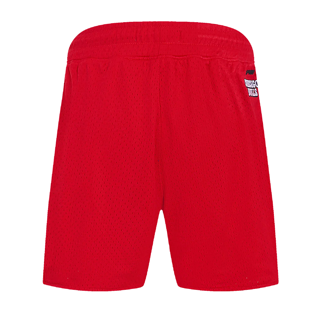 NBA CHICAGO BULLS SCRIPT TAIL WOMEN'S MESH SHORT (RED) - Image 4