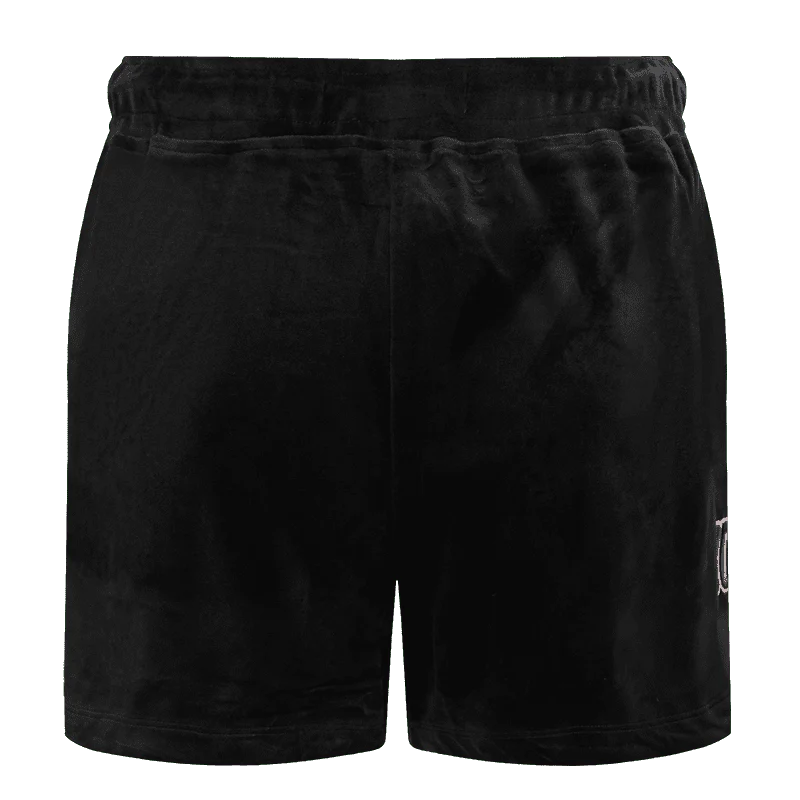 NBA CHICAGO BULLS CLASSIC WOMEN'S VELOUR SHORT (BLACK) - Image 4