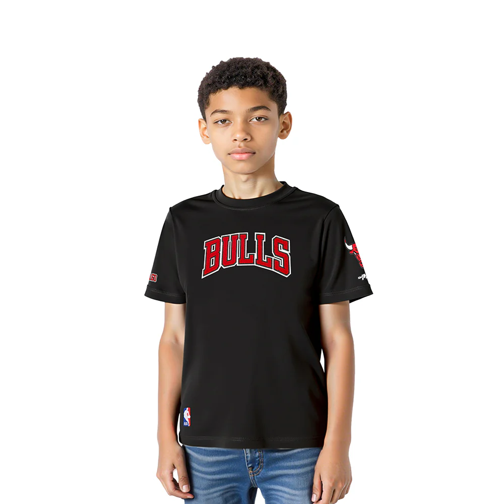 NBA CHICAGO BULLS CLASSIC LITTLE BOYS SHORT SLEEVE TEE (BLACK)