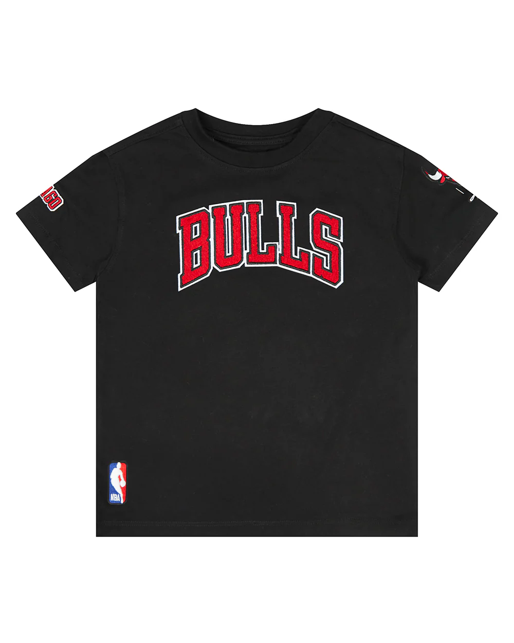 NBA CHICAGO BULLS CLASSIC LITTLE BOYS SHORT SLEEVE TEE (BLACK) - Image 3