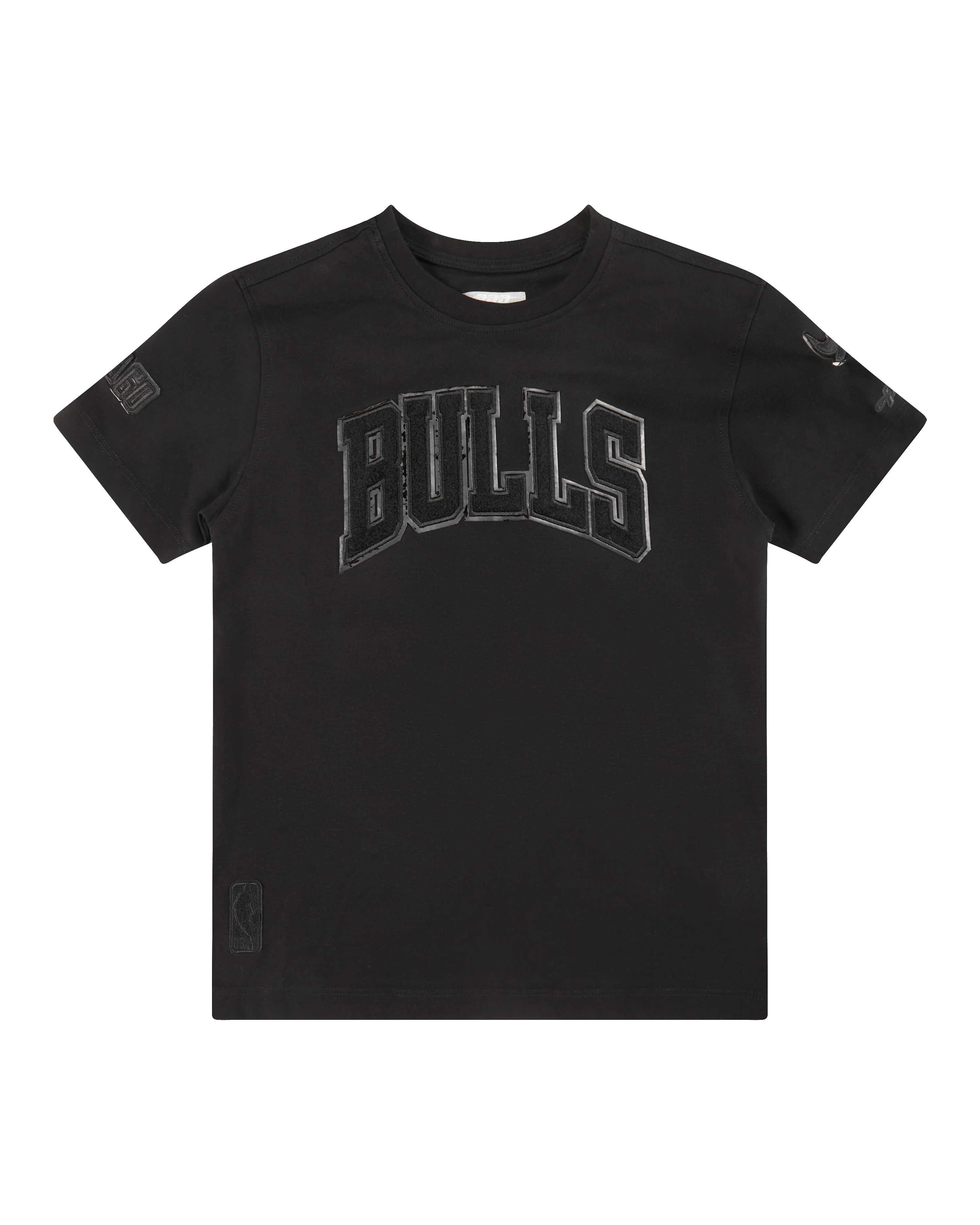NBA CHICAGO BULLS TRIPLE BLACK LITTLE BOYS SHORT SLEEVE TEE (BLACK) - Image 3
