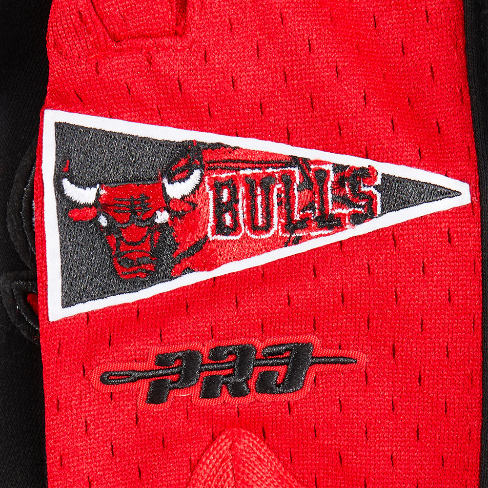 NBA CHICAGO BULLS RETRO CLASSIC LITTLE BOYS FLEECE 2.0 SHORT (BLACK/RED) - Image 7