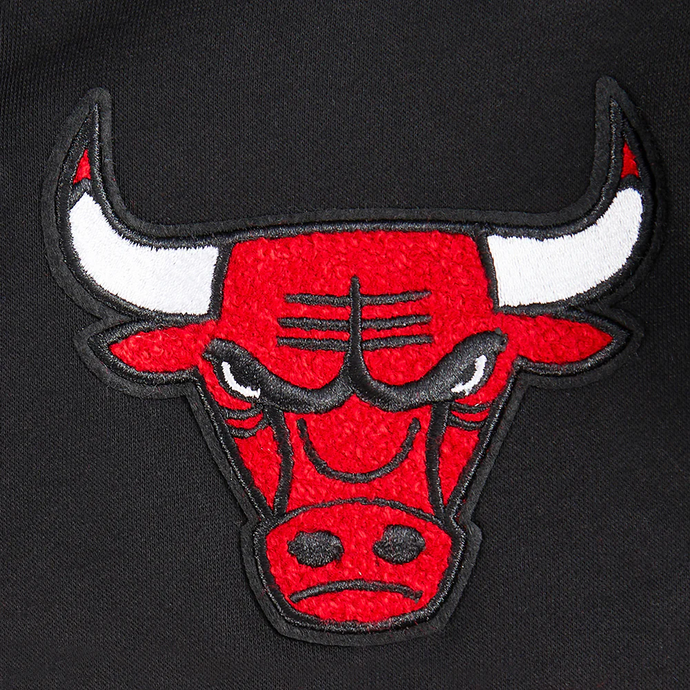 NBA CHICAGO BULLS RETRO CLASSIC LITTLE BOYS FLEECE 2.0 SHORT (BLACK/RED) - Image 8