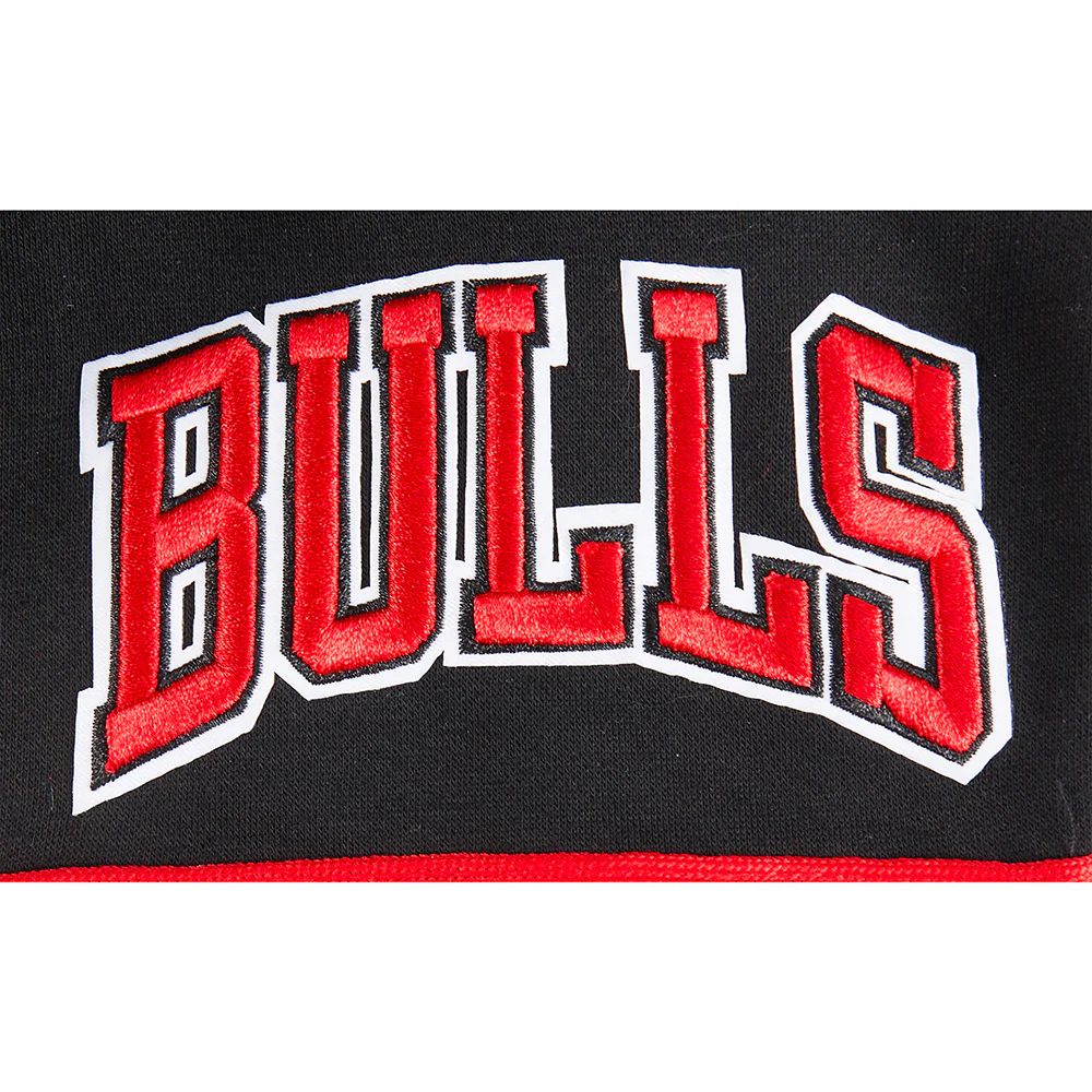 NBA CHICAGO BULLS RETRO CLASSIC LITTLE BOYS FLEECE 2.0 SHORT (BLACK/RED) - Image 9