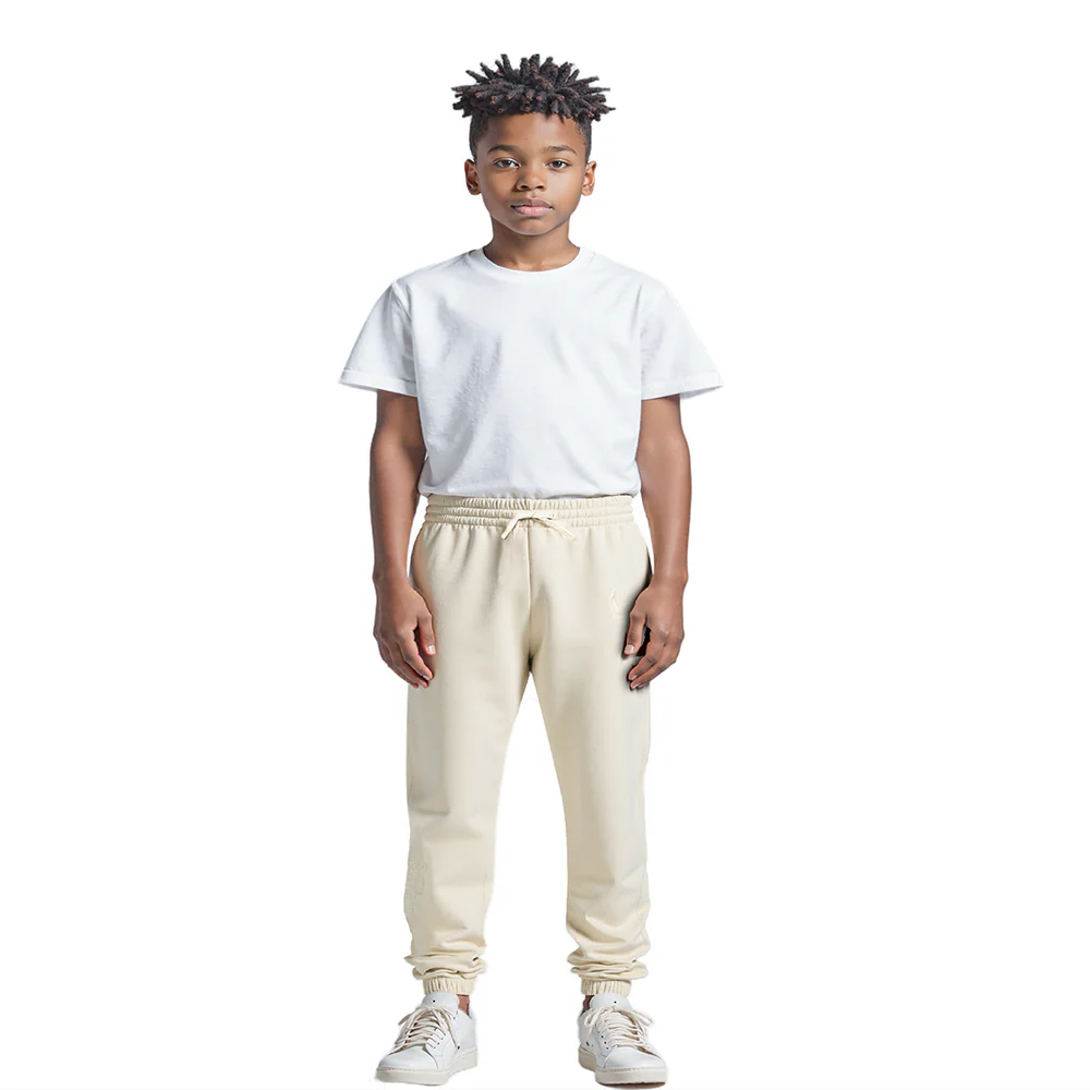 NBA CHICAGO BULLS NEUTRAL LITTLE BOYS FLC SWEATPANT (EGGSHELL) - Image 3