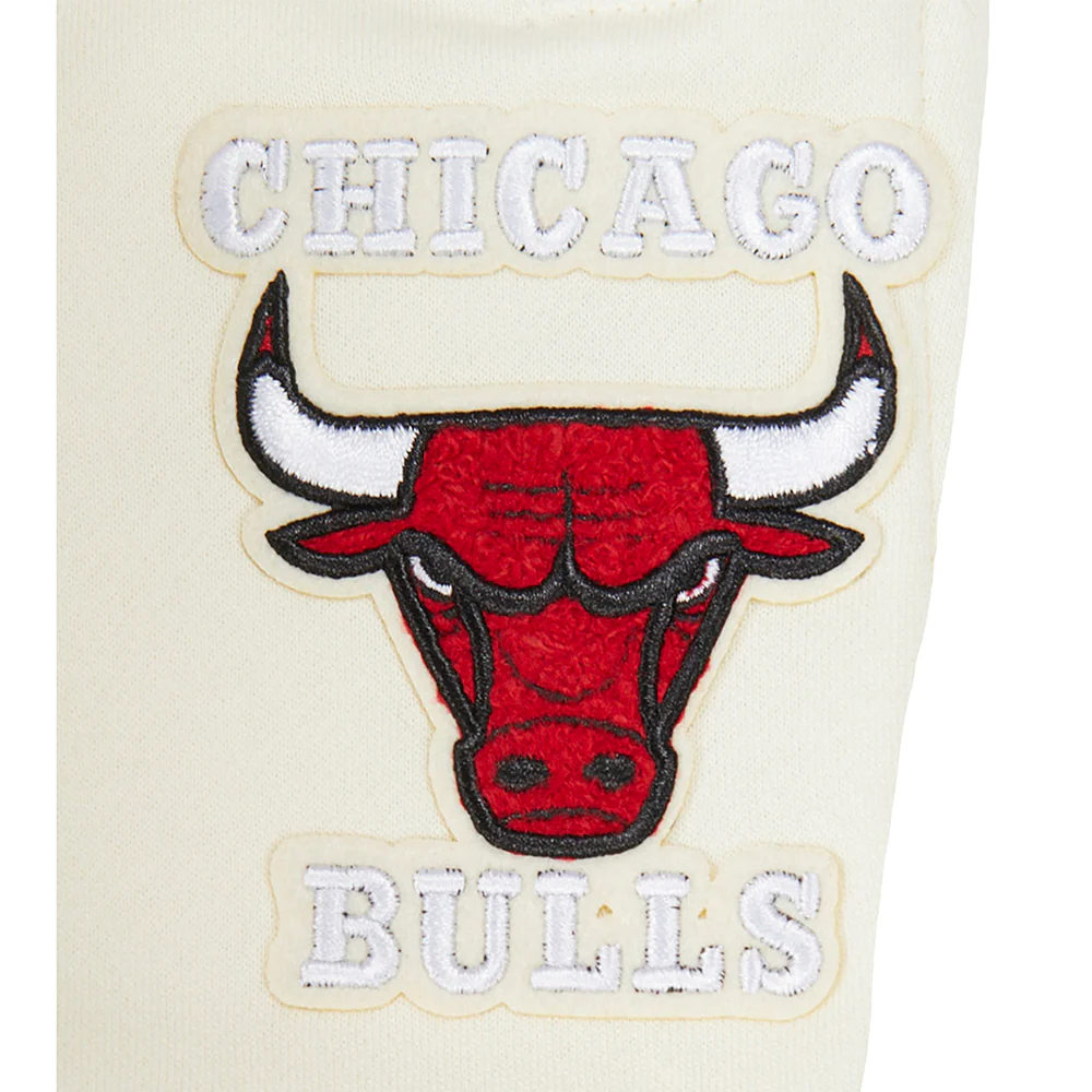 NBA CHICAGO BULLS RETRO CLASSIC LITTLE BOYS RIB FLC SWEATPANT (EGGSHELL/ RED) - Image 6