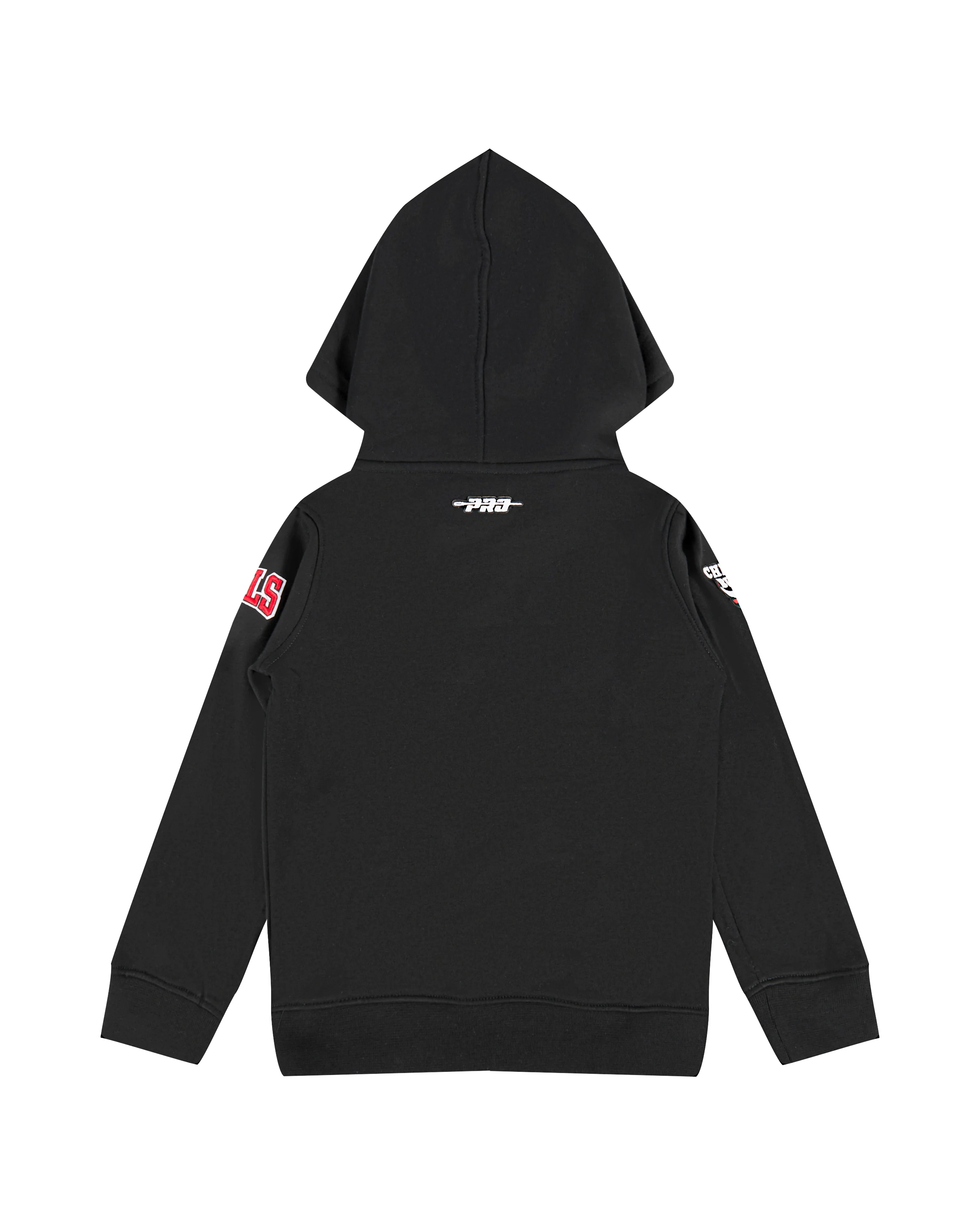 NBA CHICAGO BULLS CLASSIC LITTLE BOYS FLEECE FULL ZIP HOODIE (BLACK) - Image 4