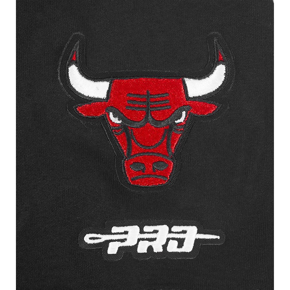 NBA CHICAGO BULLS CLASSIC LITTLE GIRLS SHORT SLEEVE BOXY TEE (BLACK) - Image 6