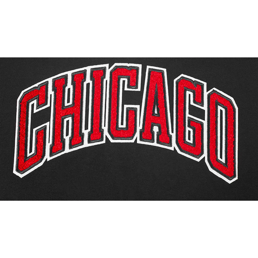 NBA CHICAGO BULLS CLASSIC LITTLE GIRLS SHORT SLEEVE BOXY TEE (BLACK) - Image 7