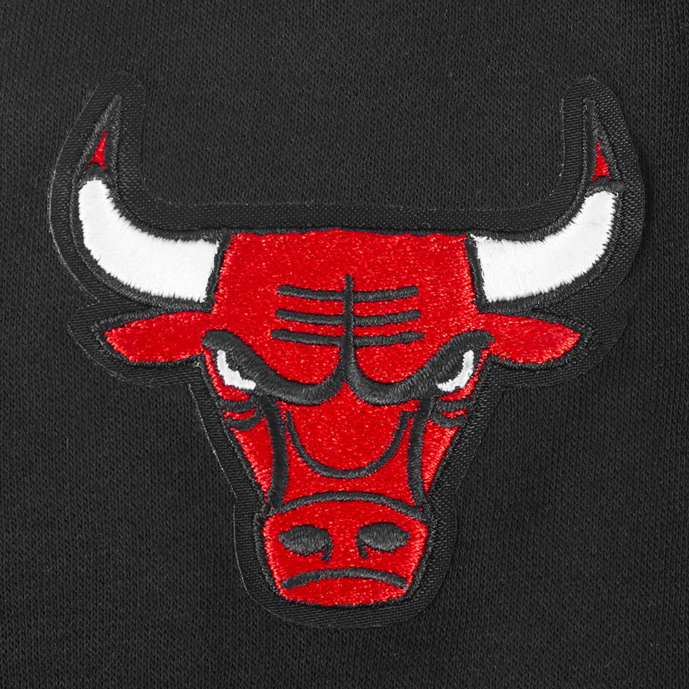 NBA CHICAGO BULLS CLASSIC LITTLE GIRLS FLEECE FULL ZIP HOODIE (BLACK) - Image 5