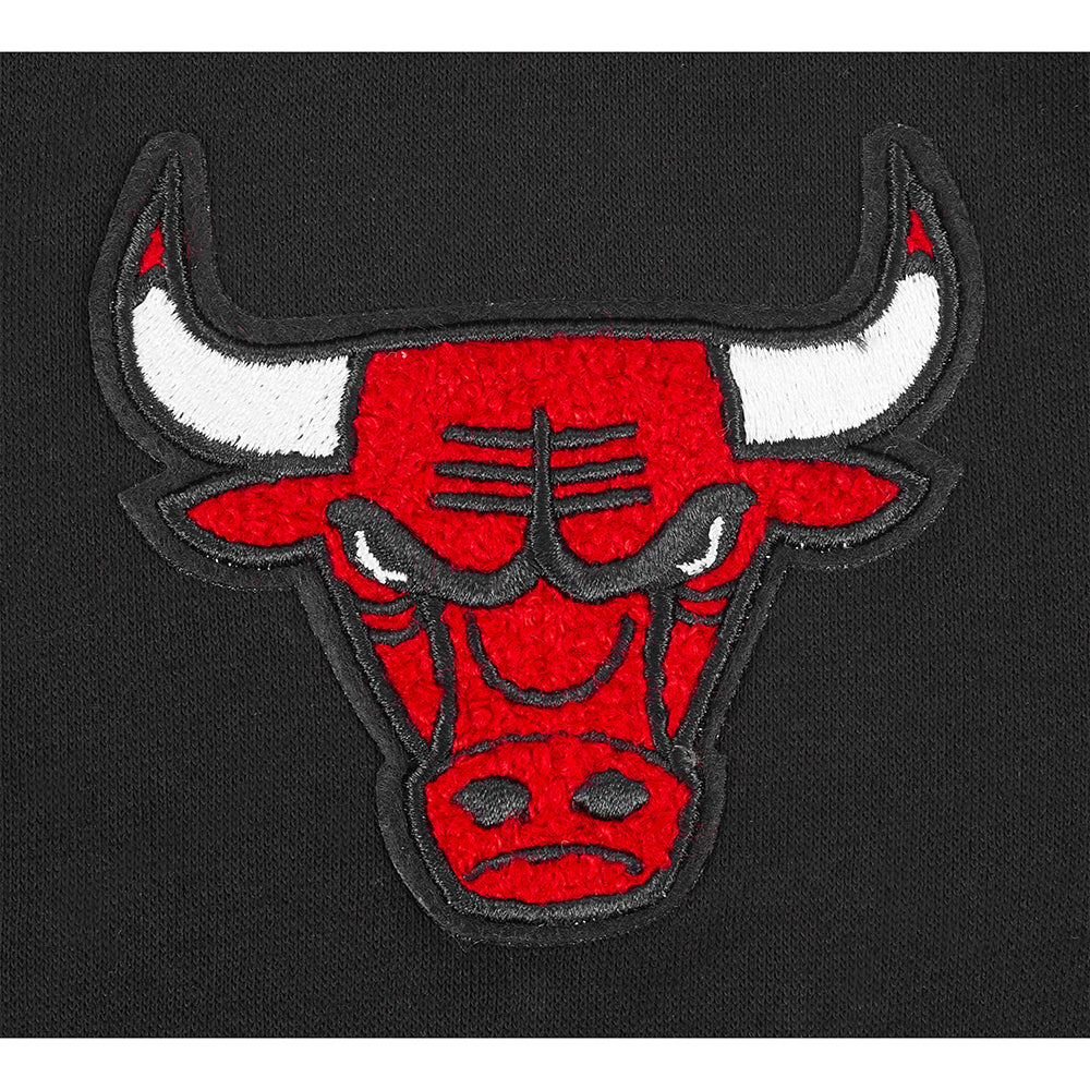 NBA CHICAGO BULLS CLASSIC LITTLE GIRLS FLEECE FULL ZIP HOODIE (BLACK) - Image 7