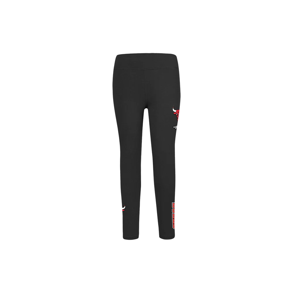 NBA CHICAGO BULLS CLASSIC LITTLE GIRLS LEGGING (BLACK) - Image 2