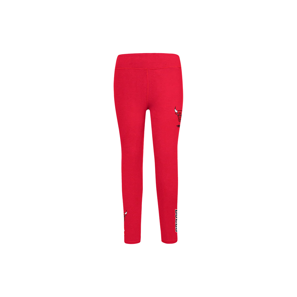NBA CHICAGO BULLS CLASSIC LITTLE GIRLS LEGGING (RED) - Image 2