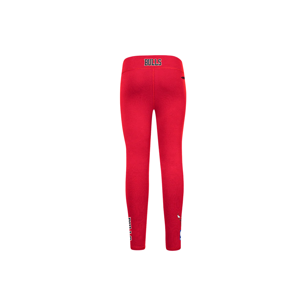 NBA CHICAGO BULLS CLASSIC LITTLE GIRLS LEGGING (RED) - Image 4