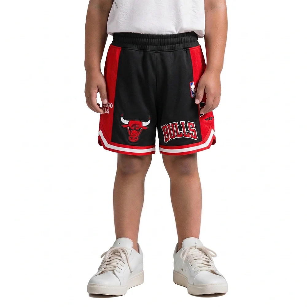 NBA CHICAGO BULLS RETRO CLASSIC TODDLER BOYS FLEECE 2.0 SHORT (BLACK/RED)