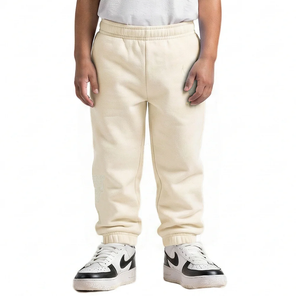 NBA CHICAGO BULLS NEUTRAL TODDLER BOYS FLC SWEATPANT (EGGSHELL)
