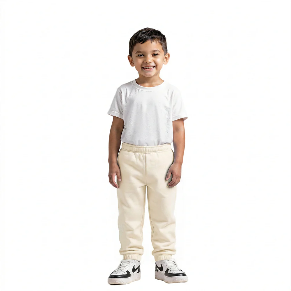 NBA CHICAGO BULLS NEUTRAL TODDLER BOYS FLC SWEATPANT (EGGSHELL) - Image 3