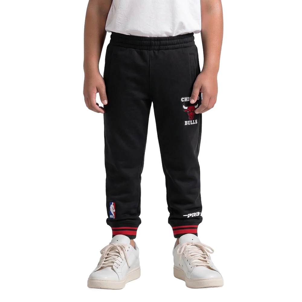 NBA CHICAGO BULLS RETRO CLASSIC TODDLER BOYS RIB SWEATPANT (BLACK/RED/BLACK)