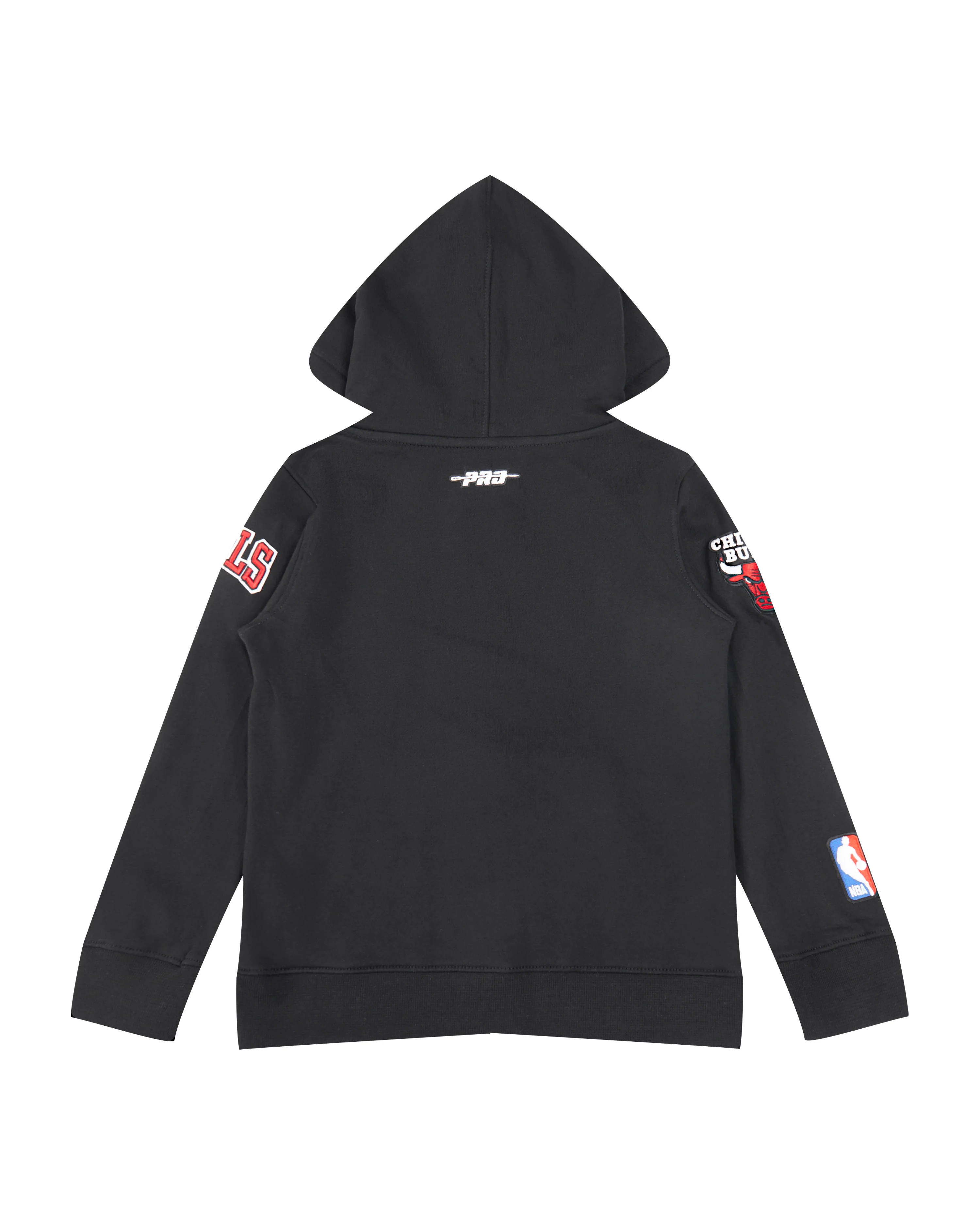 NBA CHICAGO BULLS CLASSIC TODDLER BOYS FLEECE FULL ZIP HOODIE (BLACK) - Image 2