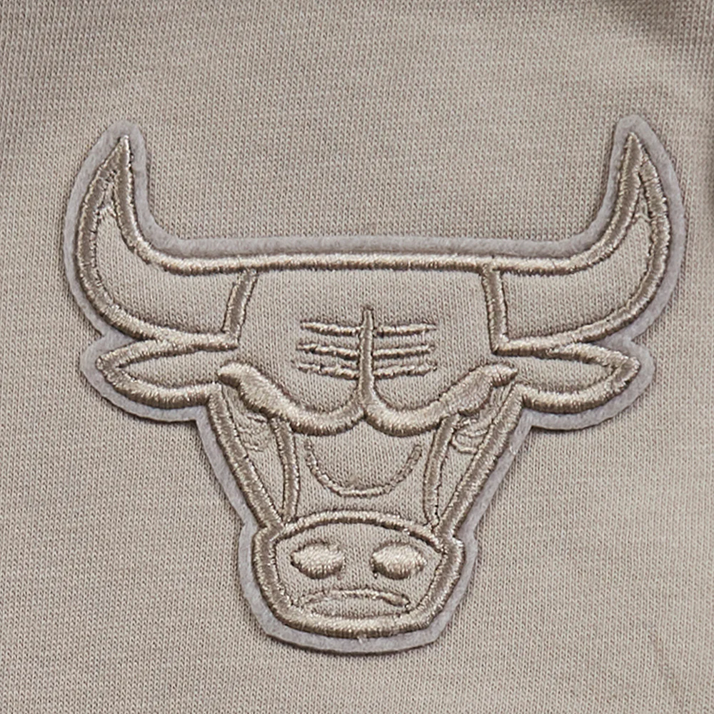 NBA CHICAGO BULLS NEUTRAL TODDLER BOYS FLEECE PULLOVER HOODIE (TAUPE) - Image 7